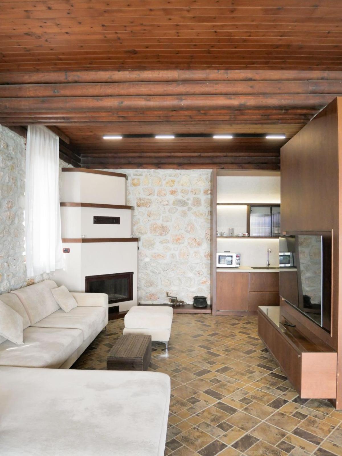 Seaside Duplex Stone Villa Qeparo Eksteriør billede